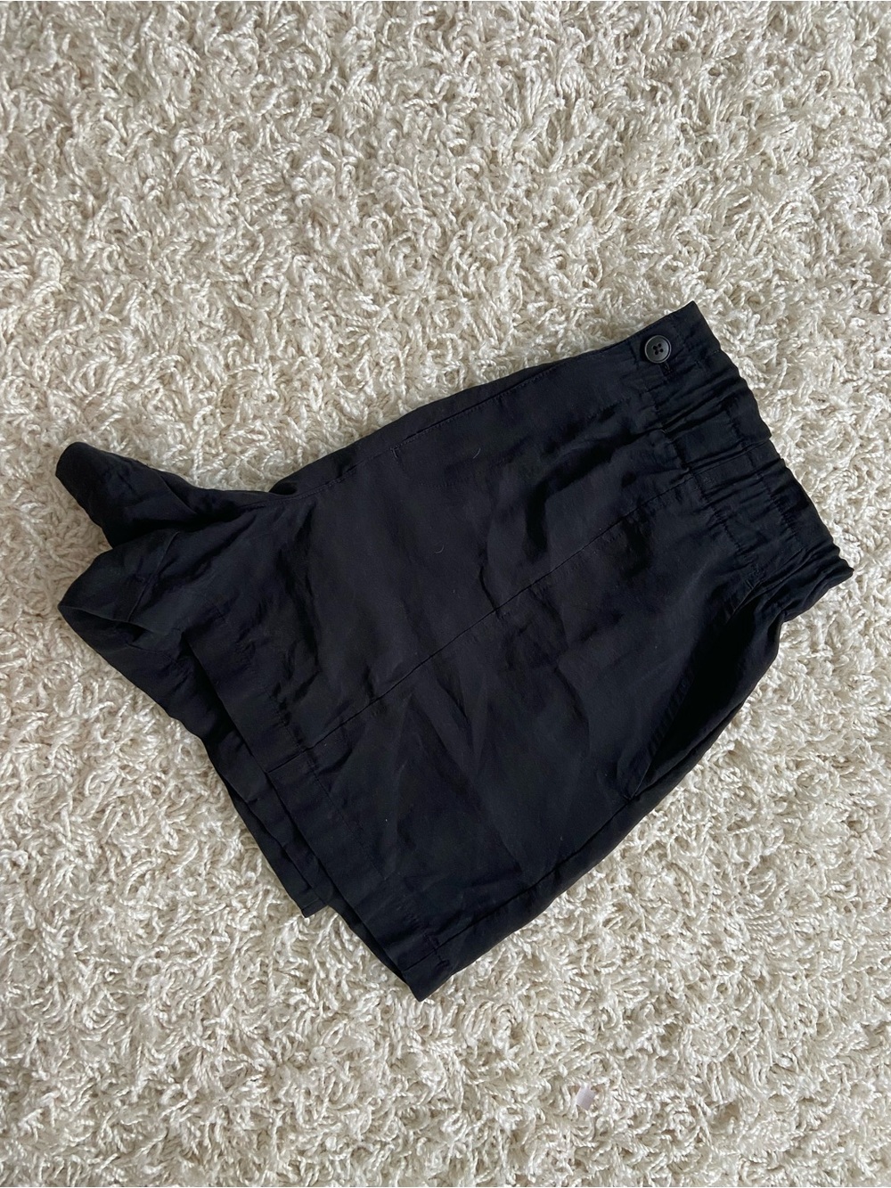 Madewell Seamed Pull-On Paperbag Shorts in Softdrape